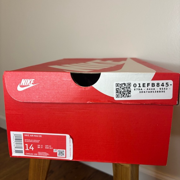 👽 Nike Air Max 95 "Alien" - White Cerulean Coral - Men's Size 14 🚀 - Picture 12 of 12